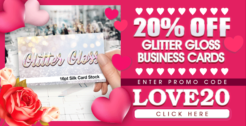 Glitter Gloss Business Card Printing Special