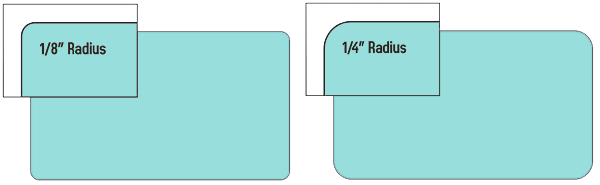 .125 vs .25 Rounded Corners.