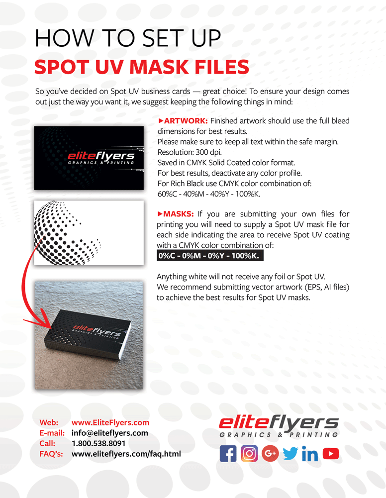 Spot UV Business Card Mask File Setup Guide