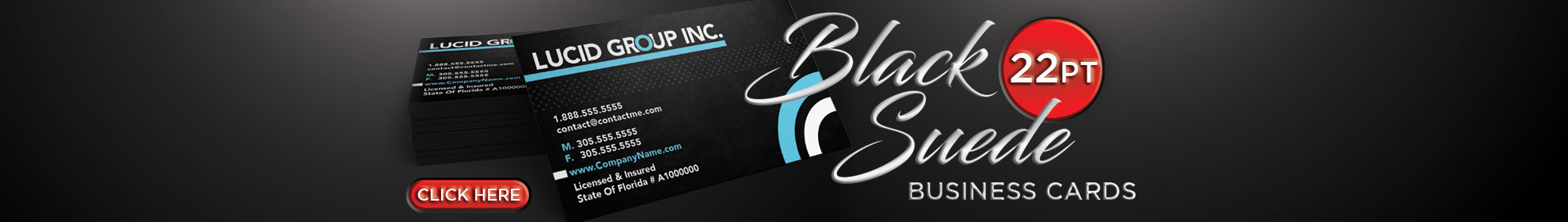 Black Suede Business Cards