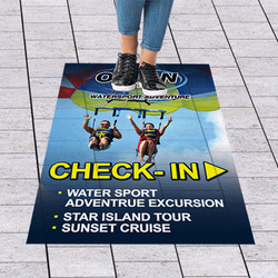 Aluminum Floor Graphic floor graphics vinyl, permanent floor graphics, outdoor floor graphics