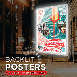 9mil Backlit Posters backlit poster printing, cheap backlit poster printing, backlit film printer