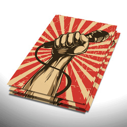 18pt Brown Kraft vintage printing, kraft paper postcards, brown kraft printing on 18pt card stock