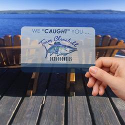 20mil Frosted Plastic Postcards frosted plastic postcards, plastic card printing, white frosted and clear postcards