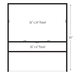 H-Frame ground stake sign holder, h bracket sign holder, yard sign h-frame sign stand