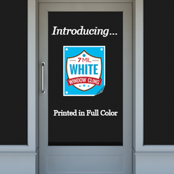 White Static Cling best sticker printer, white static cling printing, custom static clings