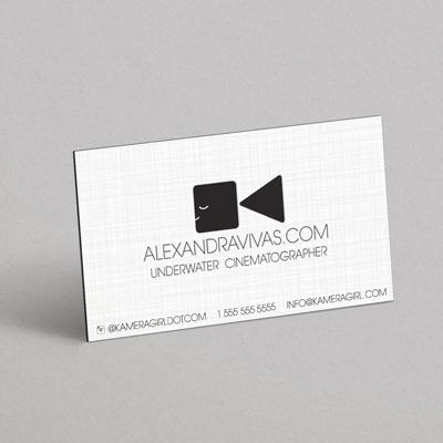 24pt Linen Business Cards