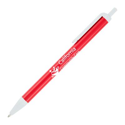 Promo-Pens-Red-Barrel-White-Trim