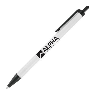 Promo-Pens-White-Barrel-Black-Trim