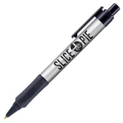 Retractable-Grip-Pen-Silver