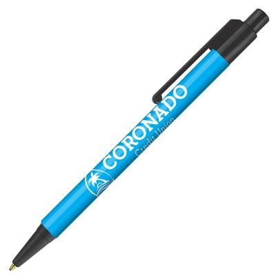 Retractable-Promo-Pens-Plus-Color-Trim-Light-Blue