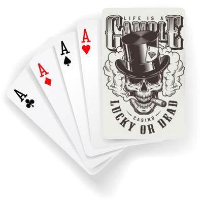 Custom Printed Playing Cards Printed In Full Color One Side On Playing Card 11pt Card Stock