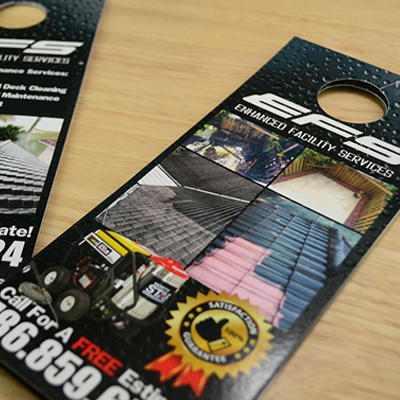 Door Hanger Printing - Glossy or Matte Paper Options