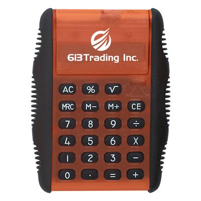 flip-calculators-imprinted-with-logo-orange