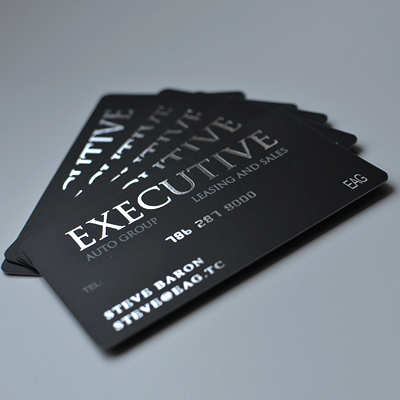 Luxury Business Cards Matte - Soft Touch Lamination + Foil