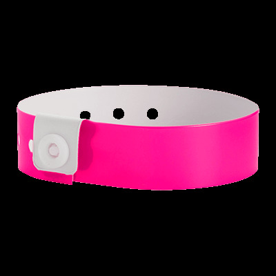 neon-pink-vinyl-wristbands-custom-printed