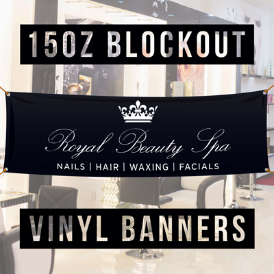 Blockout 15oz. Vinyl Banners blockout banner, banner printing blockout vinyl, double sided banners