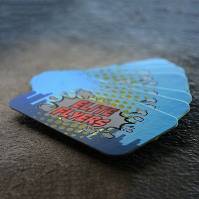 28pt Silk Full Color Foil foil printing on 28pt silk paper, thick business card, best business cards
