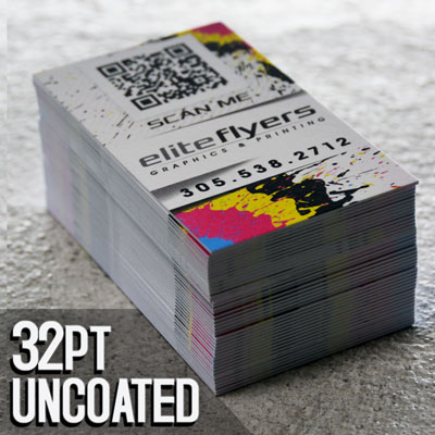 32pt Uncoated Business Cards uncoated business card printing, business cards ultra thick