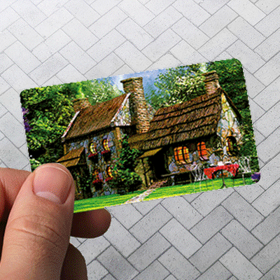 3D lentikular Postcard Art 07 Card with Effect 