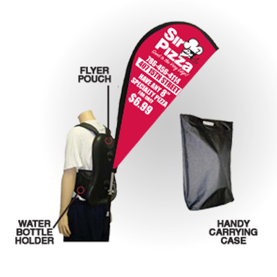Backpack Banners backpack banner advertising, outdoor promotional banners, comes with case