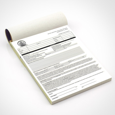 Carbonless NCR Pads print custom carbonless form pads printed custom business forms