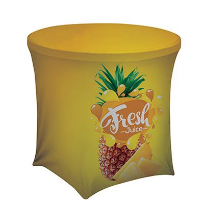 Fitted Café-Height Table Cover table advertising, printed fitted table cloths, table cover printing