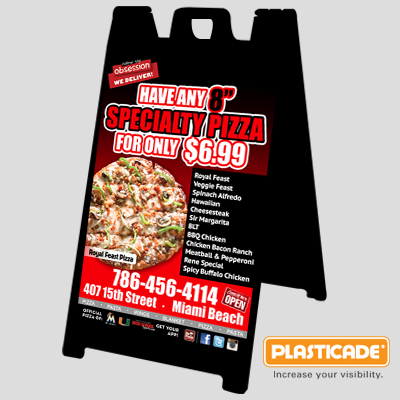 a-frame sign printing, custom a frame signs, outdoor sandwich board