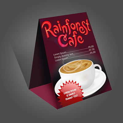 Table Tents table tents, table tent printing, restaurant table tents printed