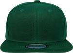 Dark-Green-Flat-Bill-Snapback-Hat