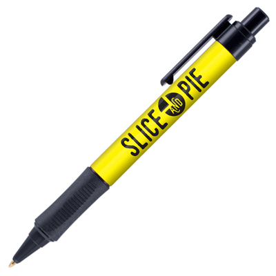 Retractable-Grip-Pen-Yellow