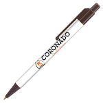 Retractable-Promo-Pens-Plus-Color-Trim-Brown