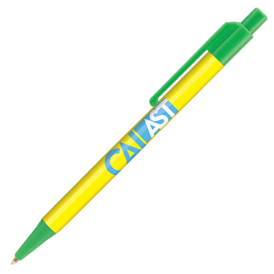 Retractable-Promo-Pens-Plus-Color-Trim-Green