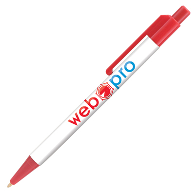 Retractable-Promo-Pens-Plus-Color-Trim-Red