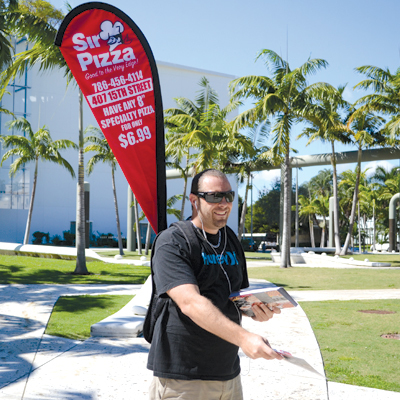 Backpack Banners Printed On 9oz Polyester Fabric In Full Color By