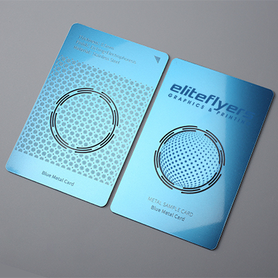 Blue Stainless Steel Card: Elevate Your Brand with Distinctive Elegance