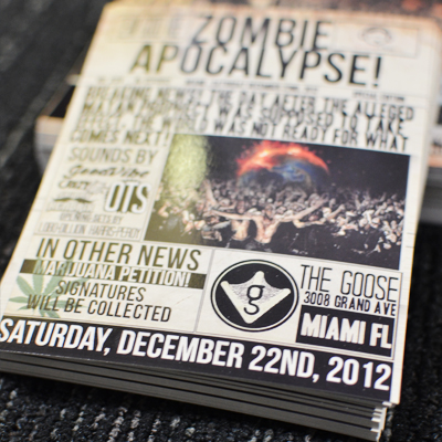 short run flyer printing in full color on thick 16pt card stock by short run flyers