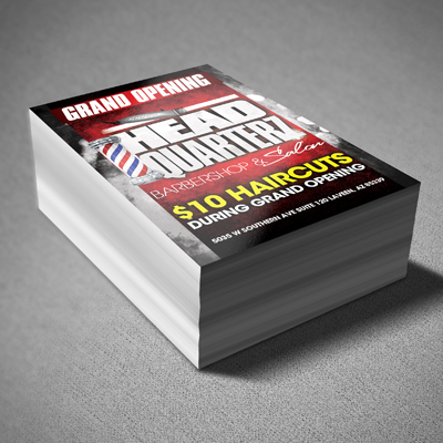 short run flyer printing in full color on thick 16pt card stock by short run flyers