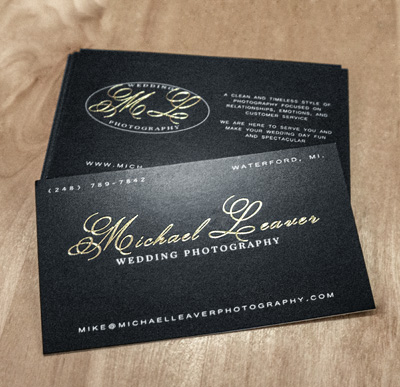 Foil Stamped Business Cards Printed On 14pt Dull Matte Card Stock by ...