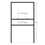 24 x 18 - H-Frame Yard Sign Frame