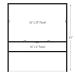 36 x 24 - H-Frame Yard Sign Frame