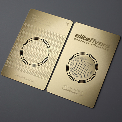 Elevate Your Style with Brushed Matte Gold Cards