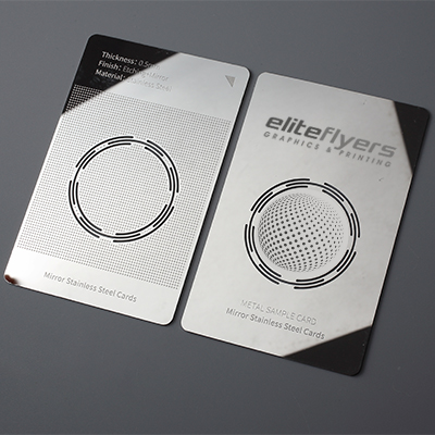 Mirror-Finish Stainless Steel Business Card – Reflecting Excellence and Elegance